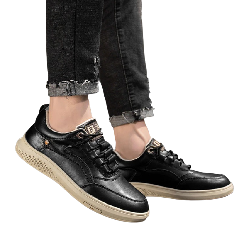 Leather Lace Up Sneakers