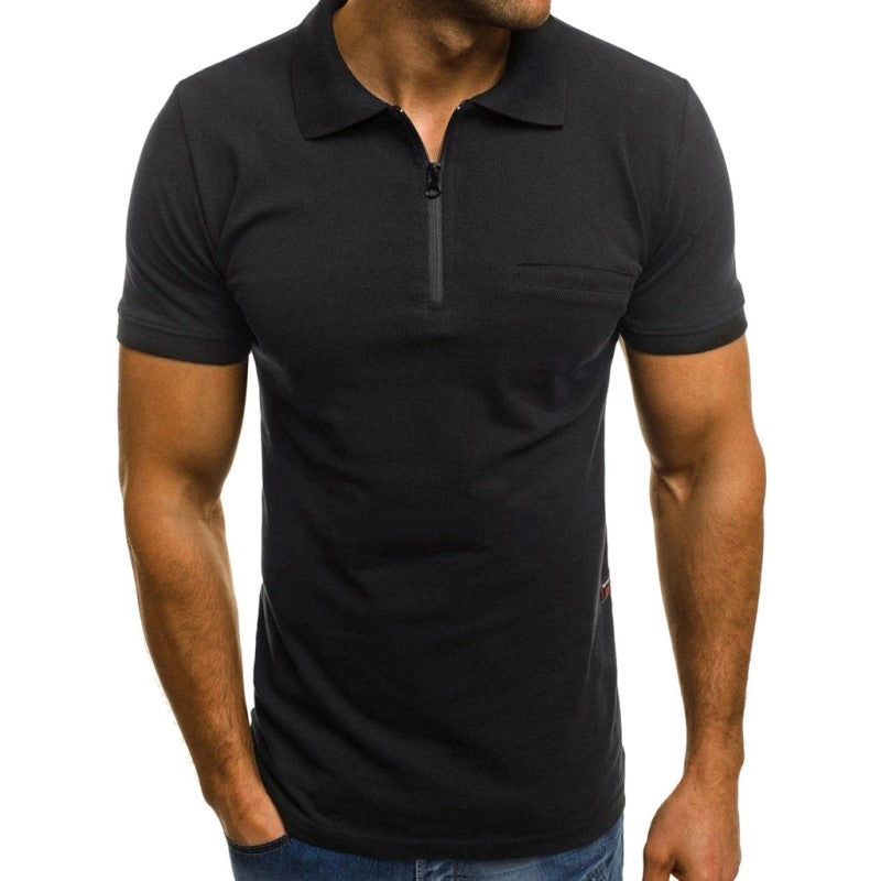 Zip Collar Polo Shirt