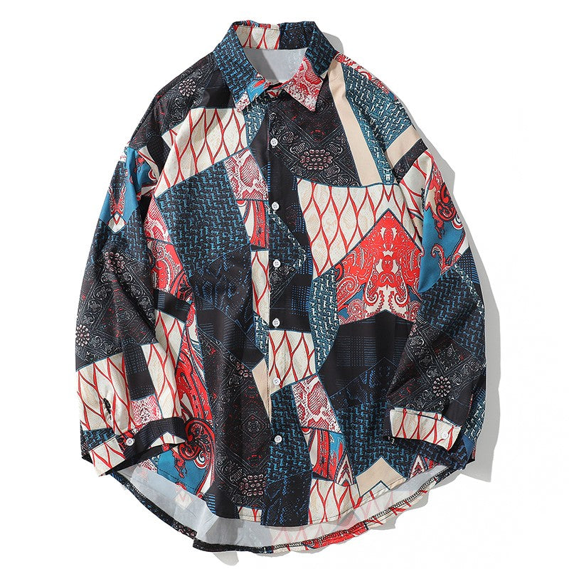 Patchwork Printed Shirt