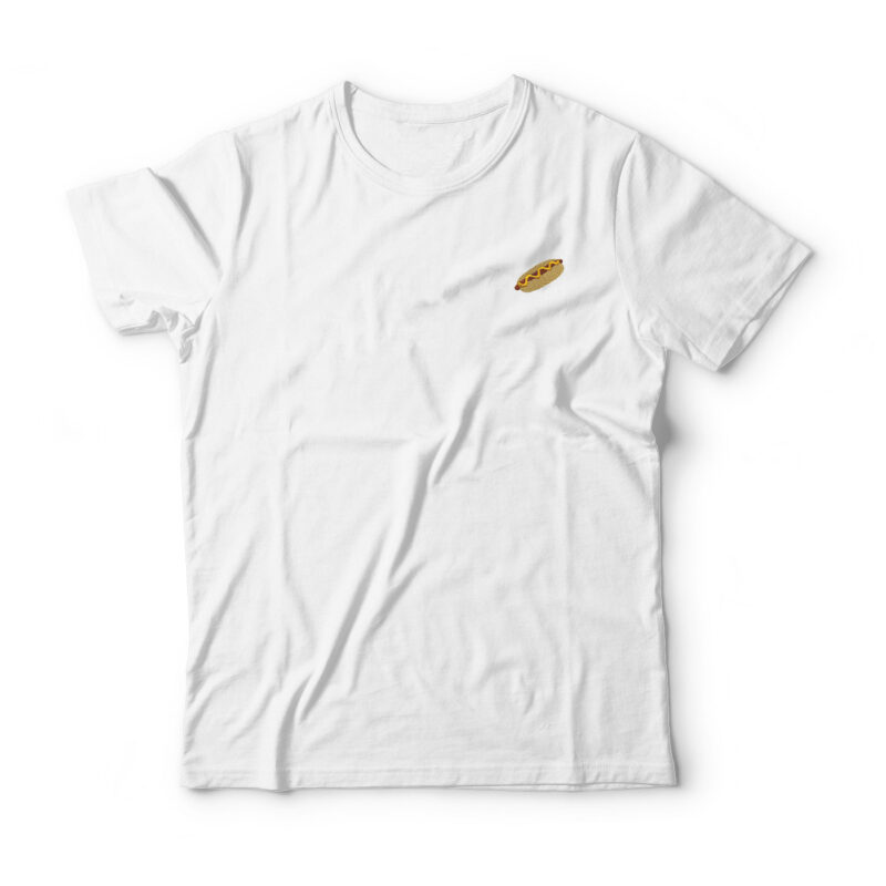 Hot Dog Embroidered T-Shirt