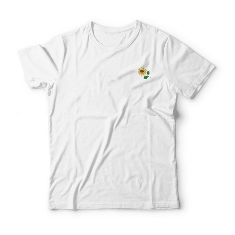 Sunflower Embroidered T-Shirt