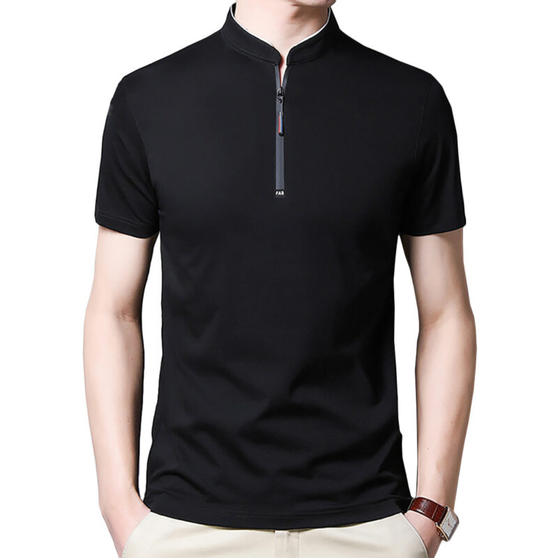 Solid Collar Polo Shirt