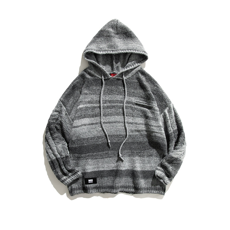 Loose Striped Hoodie