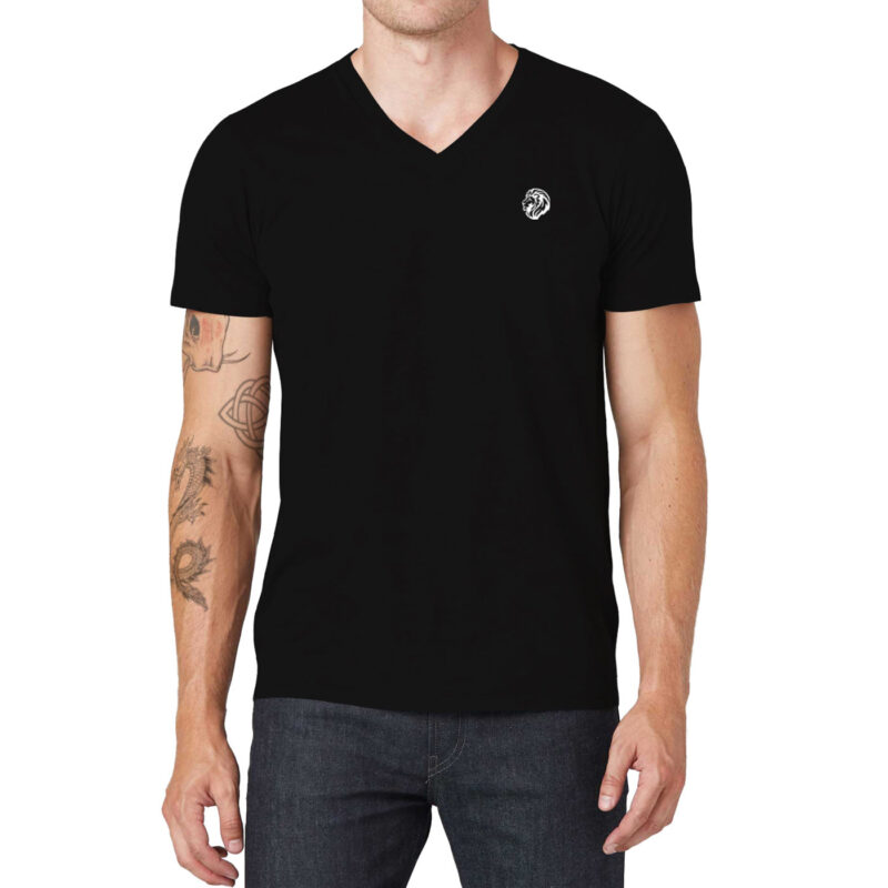 Leadership Embroidered V-Neck T-Shirt