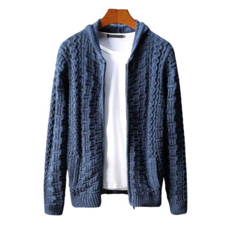 Cardigan Hooded Sweatshirt