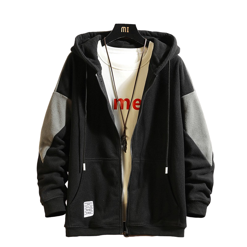 Casual Loose Zip Up Hoodie