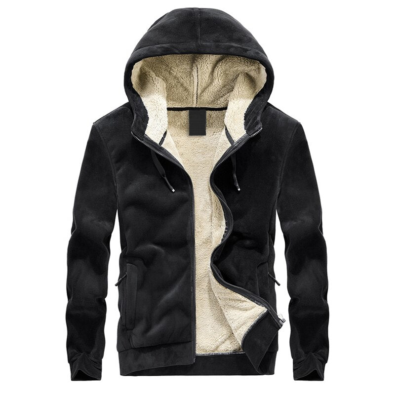 Outdoor Velvet Zip Up Hoodie