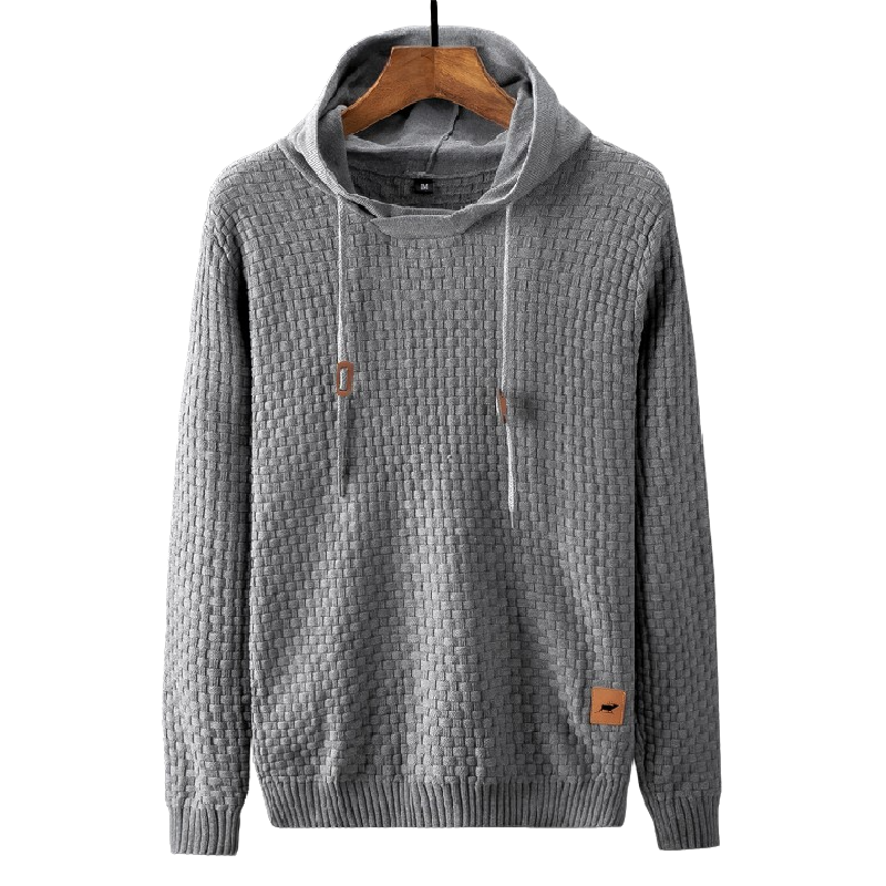 Knitted Slim Fit Hoodie