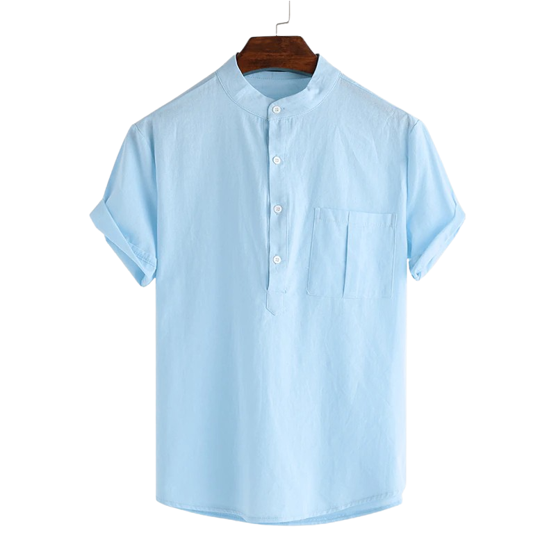 Casual Short Sleeve Button Shirt