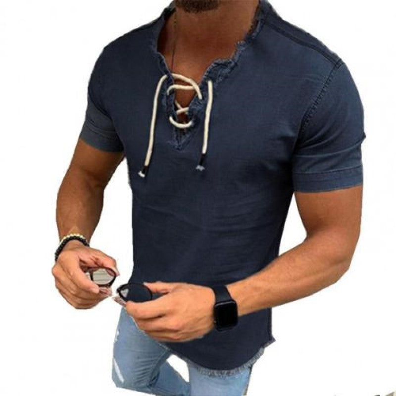 Short Sleeve Denim Shirt