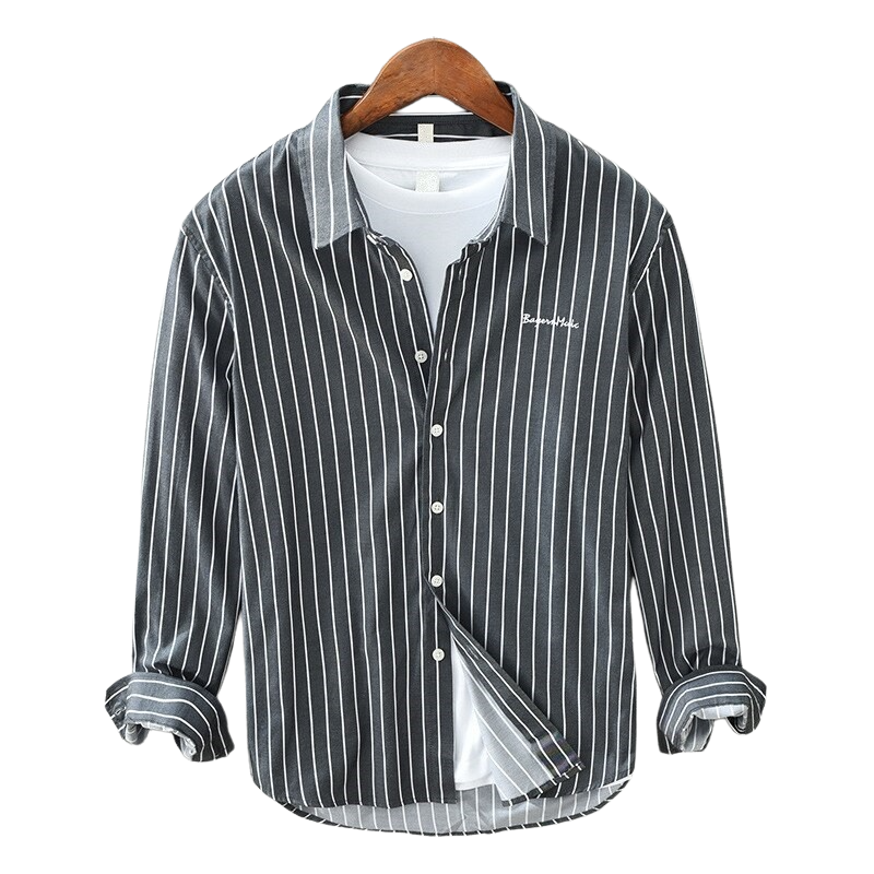 Striped Long Sleeved Cotton Shirt