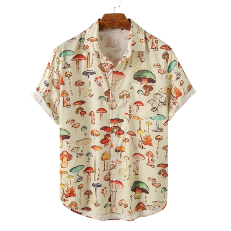 Mushroom Patterned Shirt