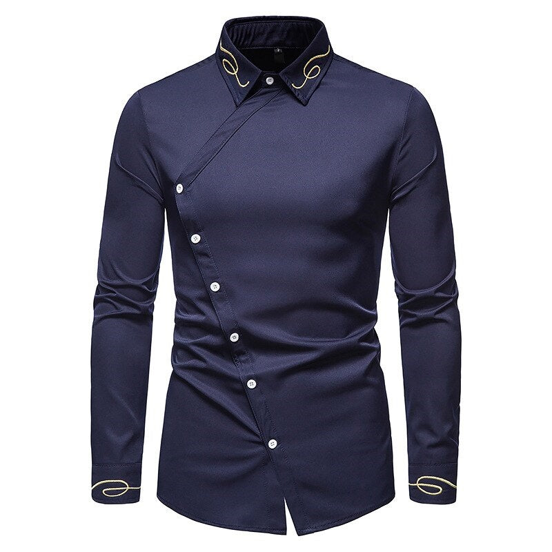 Fio Asymmetric Long Sleeve Shirt