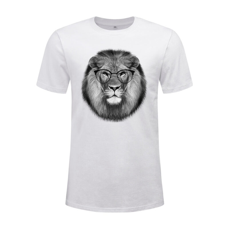 Round Glasses Lion T-Shirt