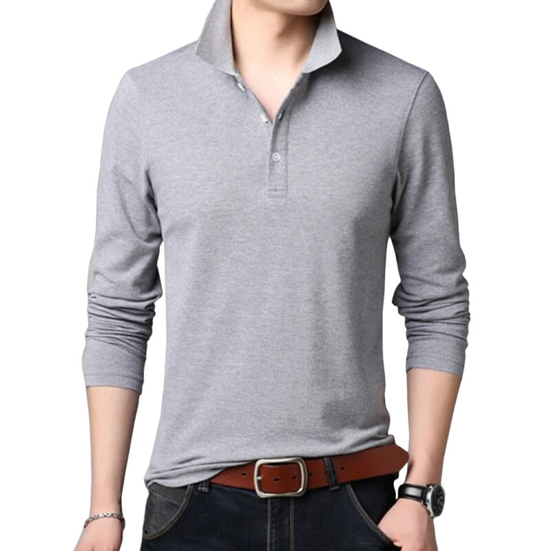 Premium Long Sleeve Polo Shirt