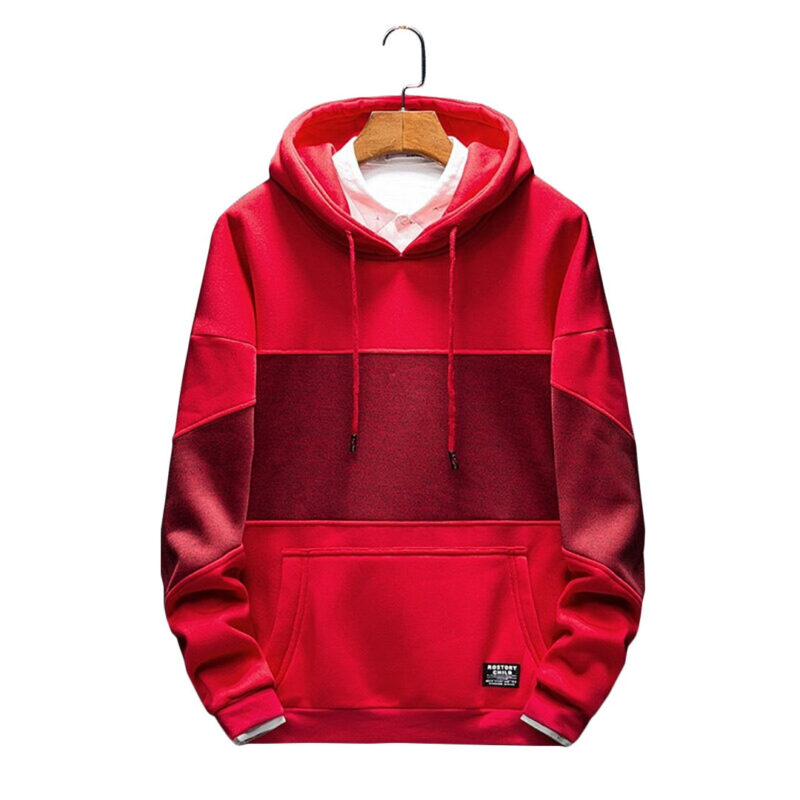 Color-Blocked Comfy Hoodie