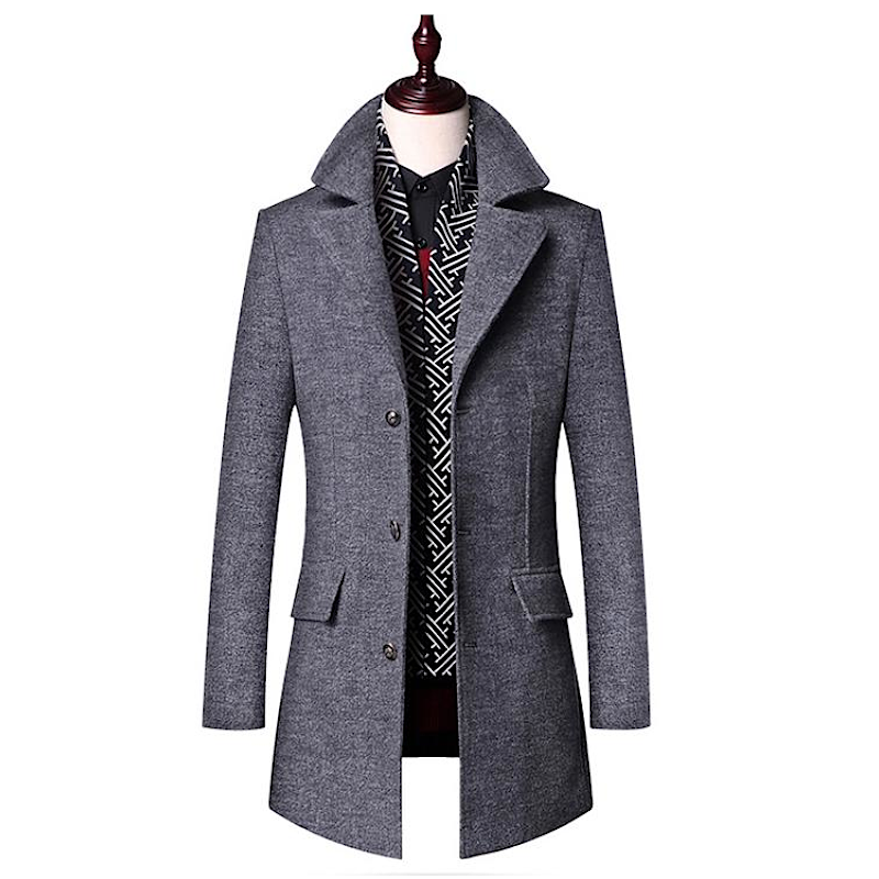 Medium Long Woolen Coat